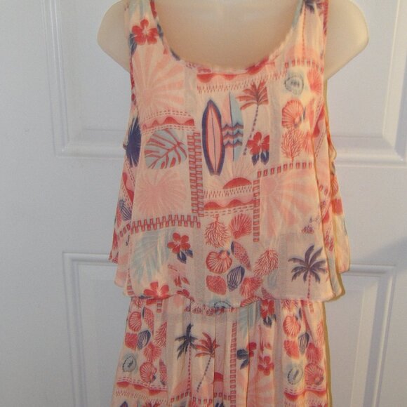 Marissa Olivia Light Orange Dress with Seashells Size Large nwt - Picture 8 of 10